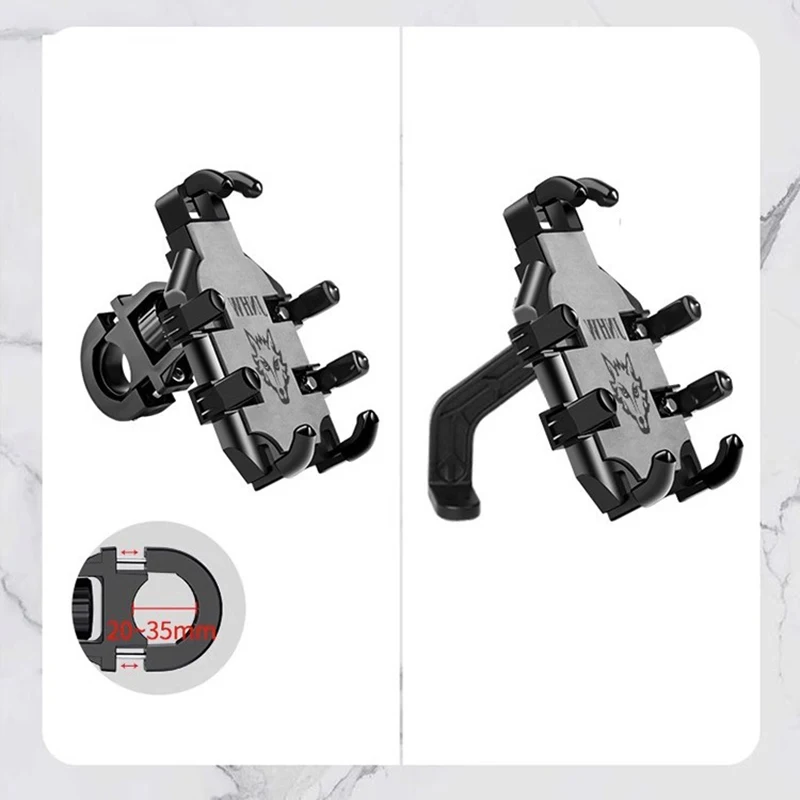Universal Upgraded Eight Claws Mobile Phone Holder For Motorcycle Scooter ATV Bicycle E-bike Cell Phone Bracket