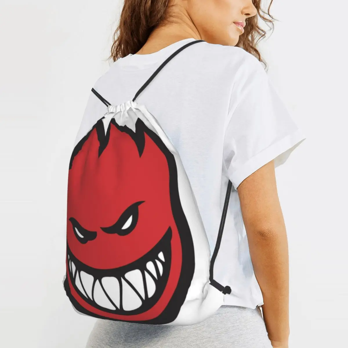 Spitfire Skate Backpacks Fashion Drawstring Bundle Pocket Storage Bag Book Bags for Travel Students