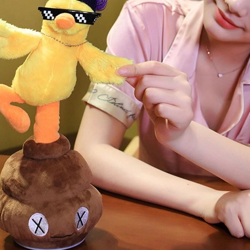 لعبة حيوانات كرتونية قطيفة دمية حيوانات محشوة كهربائية مع صوت موسيقى للأطفال 15UB