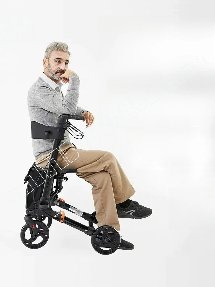 

The elderly super light scooter the elderly travel four-wheel trolley foldable rehabilitation moped