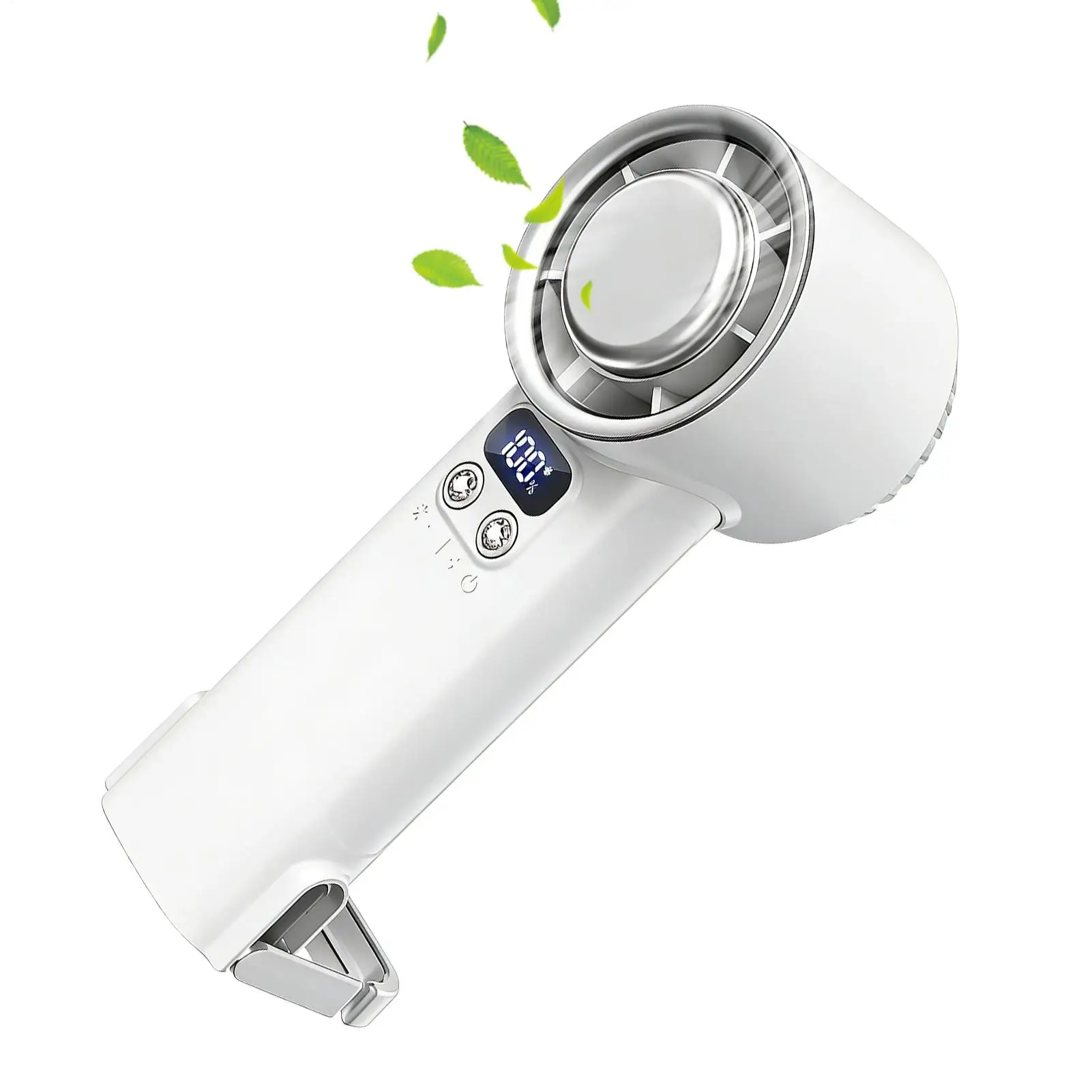 

Портативный вентилятор с 100 скоростями, мощным воздушным потоком, цифровым дисплеем, перезаряжаемый, 4000 мАч, для путешествий, отпуска, круизов, пляжа