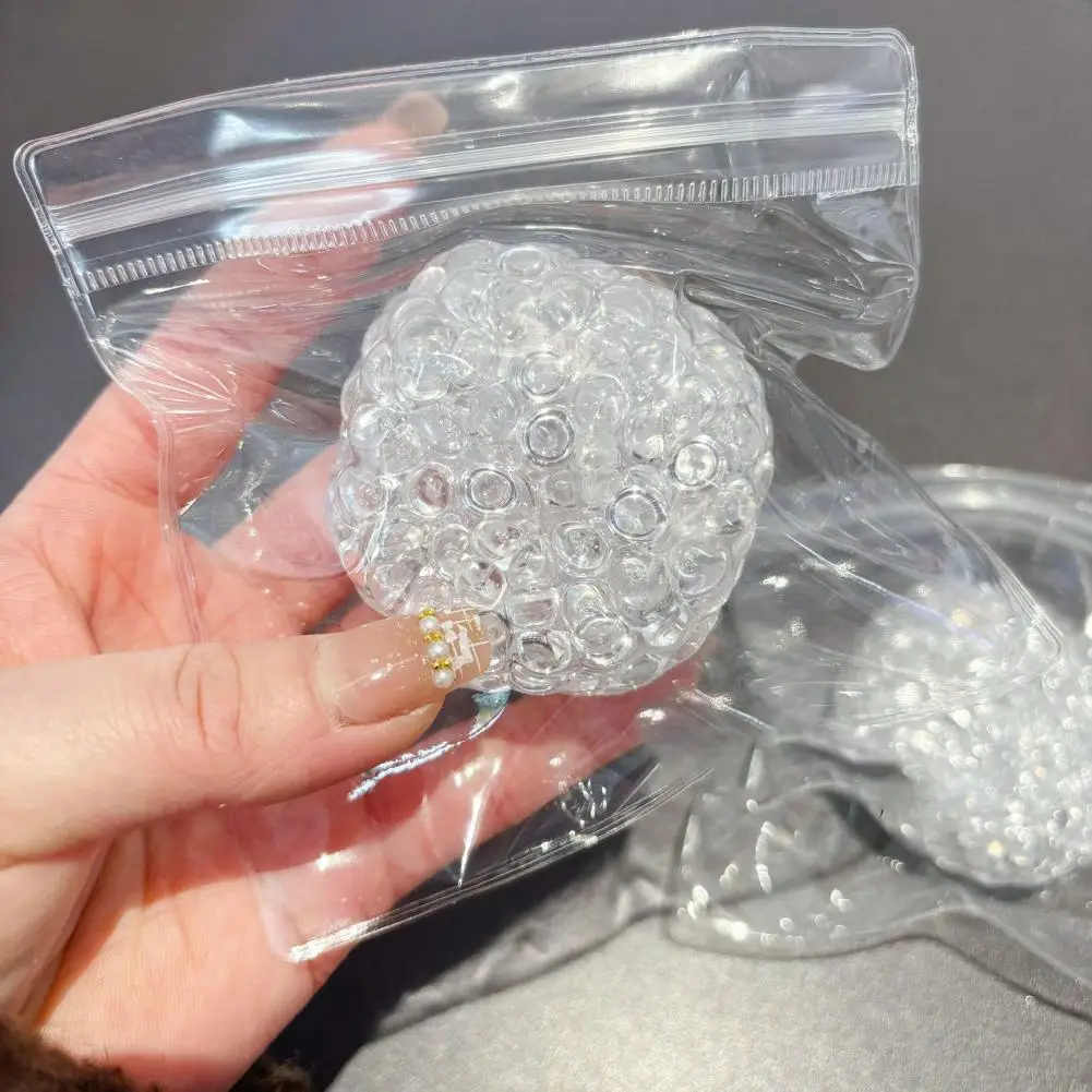 TPR-Stressball, Stressabbau-Bälle für Kinder, Teenager, Erwachsene, 2er-Pack, mit Perlen gefüllt, Angst-Squeeze-Spielzeug, tragbar, weich, TPR für Angst