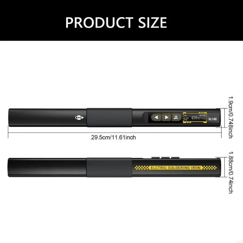 

96W High Power Soldering Iron with Digital OLED Screen Display for Circuit Board Repair and Home Appliance Maintenance