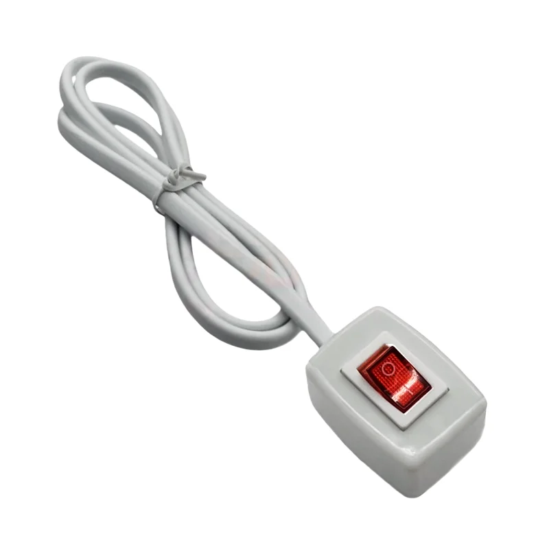 1pcs Car modification small switch adhesive LED button light decoration 3A 24V horn no lock self-locking with wire DIY 75cm