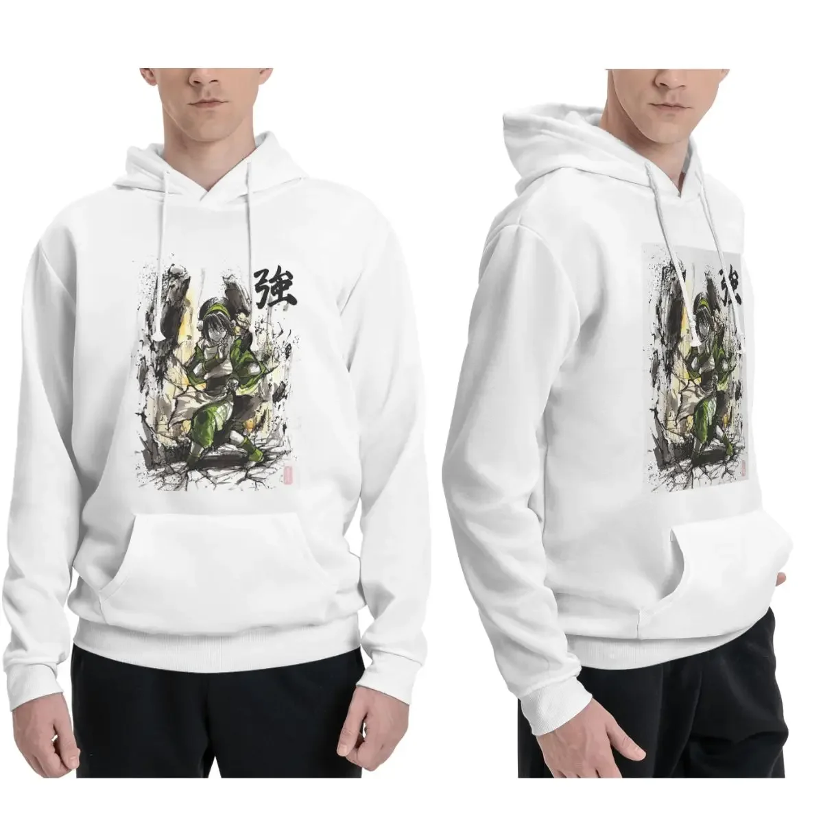 Toph From Avatar With Sumi And Watercolor Hoodies Men's Women Casual Pullover Sweatshirts Long Sleeve Clothing Autumn Winter