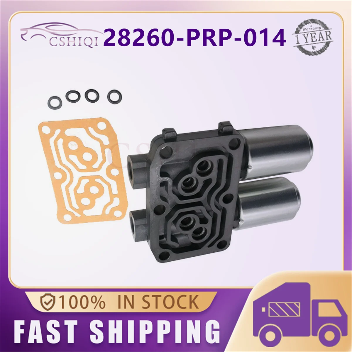 28260-PRP-014 Auto Trans Transmission Dual Linear Solenoid For Honda Accord CR-V Element Honda Accord 4Cyl 2002-2010 Auto Parts
