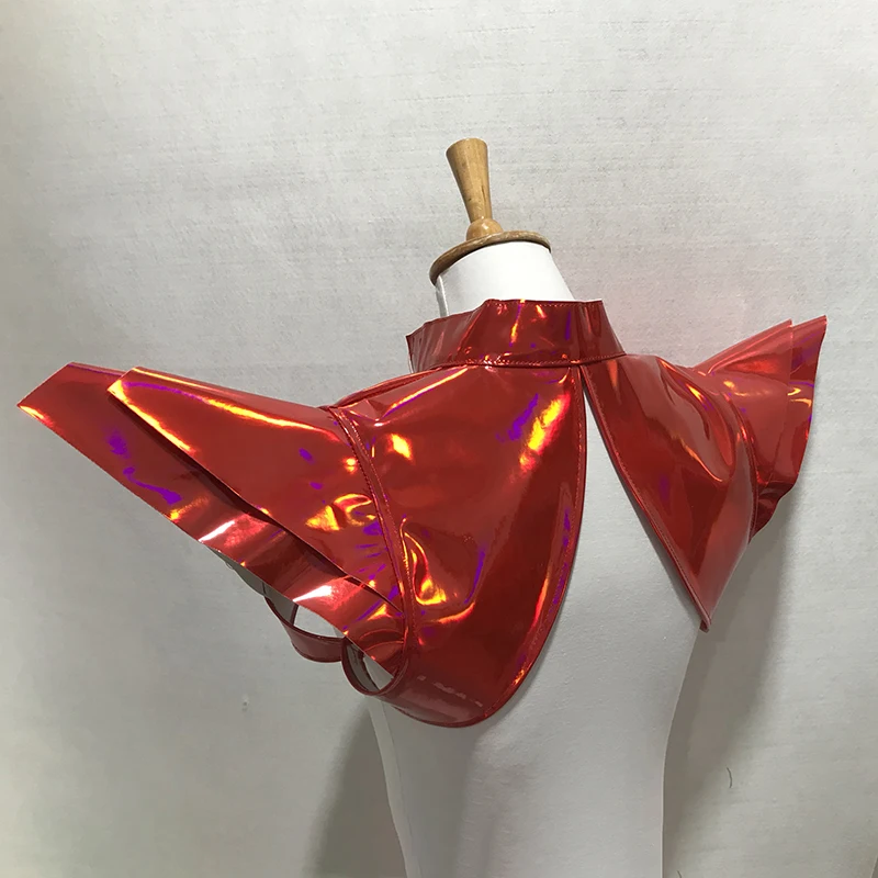 الليزر تحلق الكتف سترة المرأة الجاز منصات الكتف ملهى ليلي Dj Ds مرحلة الأداء اكسسوارات القطب الرقص الزي