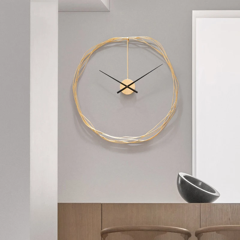 

Luxury Nordic Wall Watch Korean Modern Vintage Aesthetic Minimalist Wall Watch Luminous Minimalist Reloj Pared Room Decorations