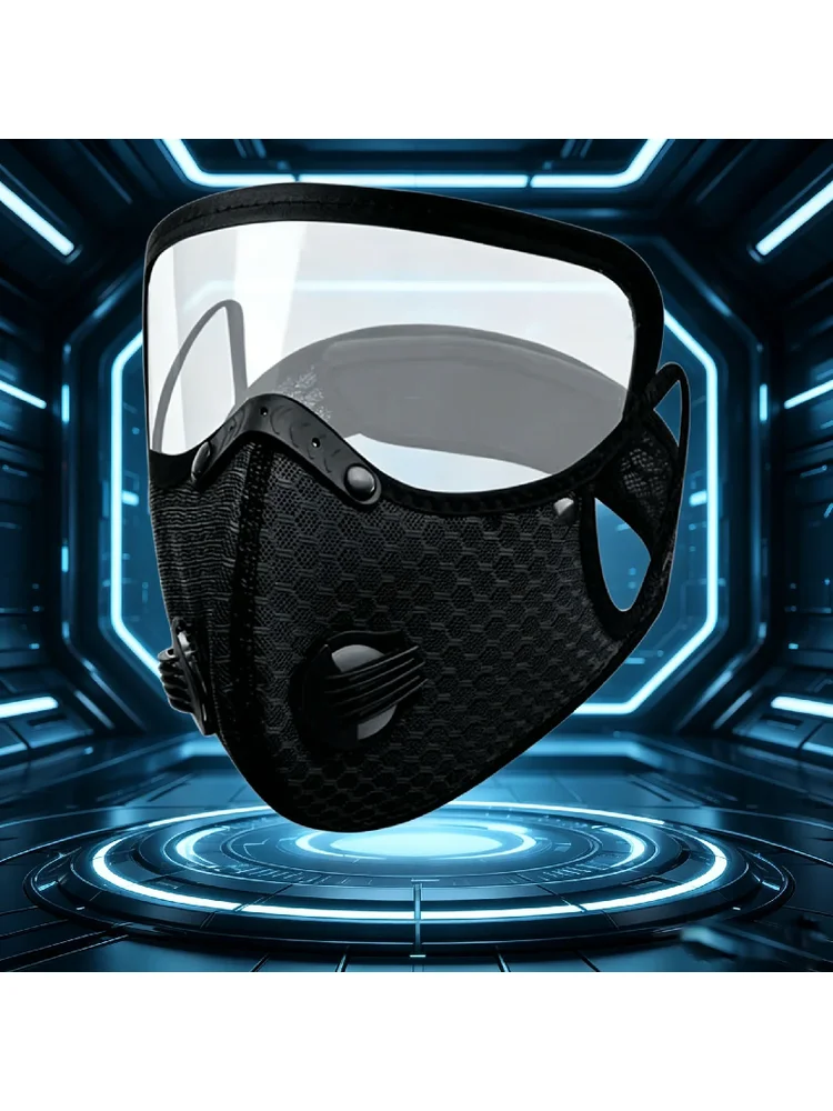 AliExpress NONE Windproof Anti Dust Cycling Mask with Detachable Goggle Shield Breathable Filter Mouth Cover for Motorcycle Outdoor Sports