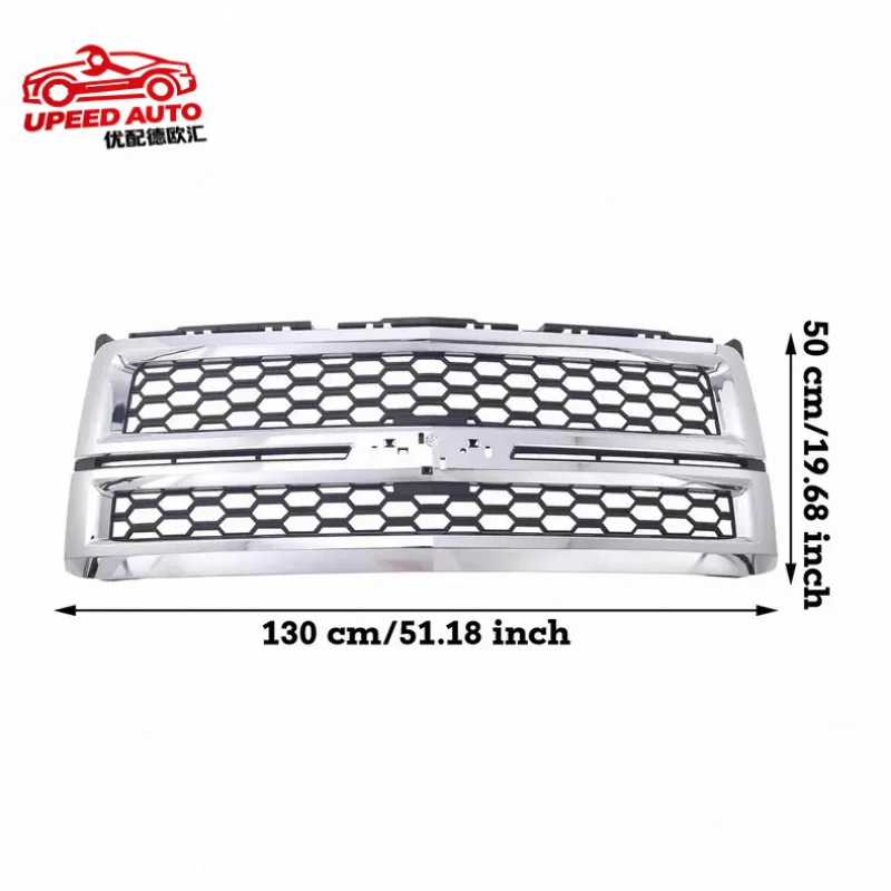 Suitable for Front Car Gril Mesh radiator grille Assembly Chevrolet Silverado 1500 14-15 Auto Accessories body kit
