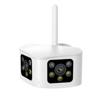 4K 8MP Camera Wifi Security Outdoor 180 Degree Wide Angle Dual Lens AI Motion Detection Video Protection CCTV Wireless IP Camera