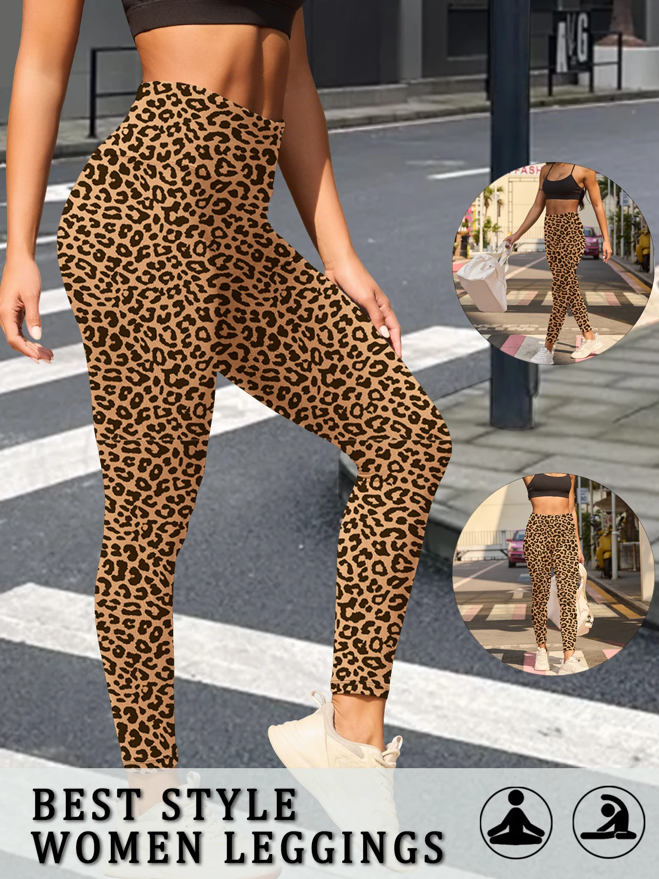 

Женские леггинсы с высокой талией и эффектом утягивания живота — супермягкая ткань, идеально подходит для йоги, бега, тренировок и отдыха дома