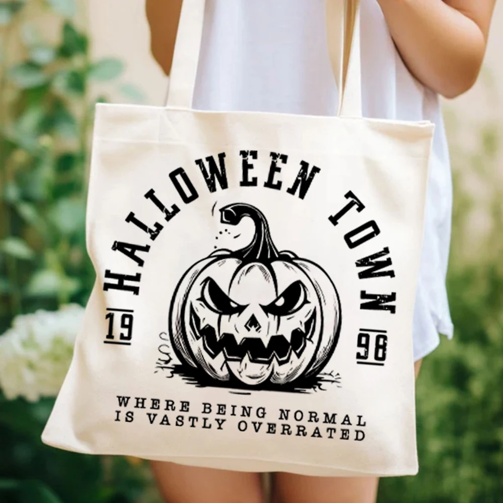 Halloweentown Est 1998 Tote Bags Halloweentown University Handbag's Retro Halloweentown Ladies Hand Bag's Fall Women's HandBag's