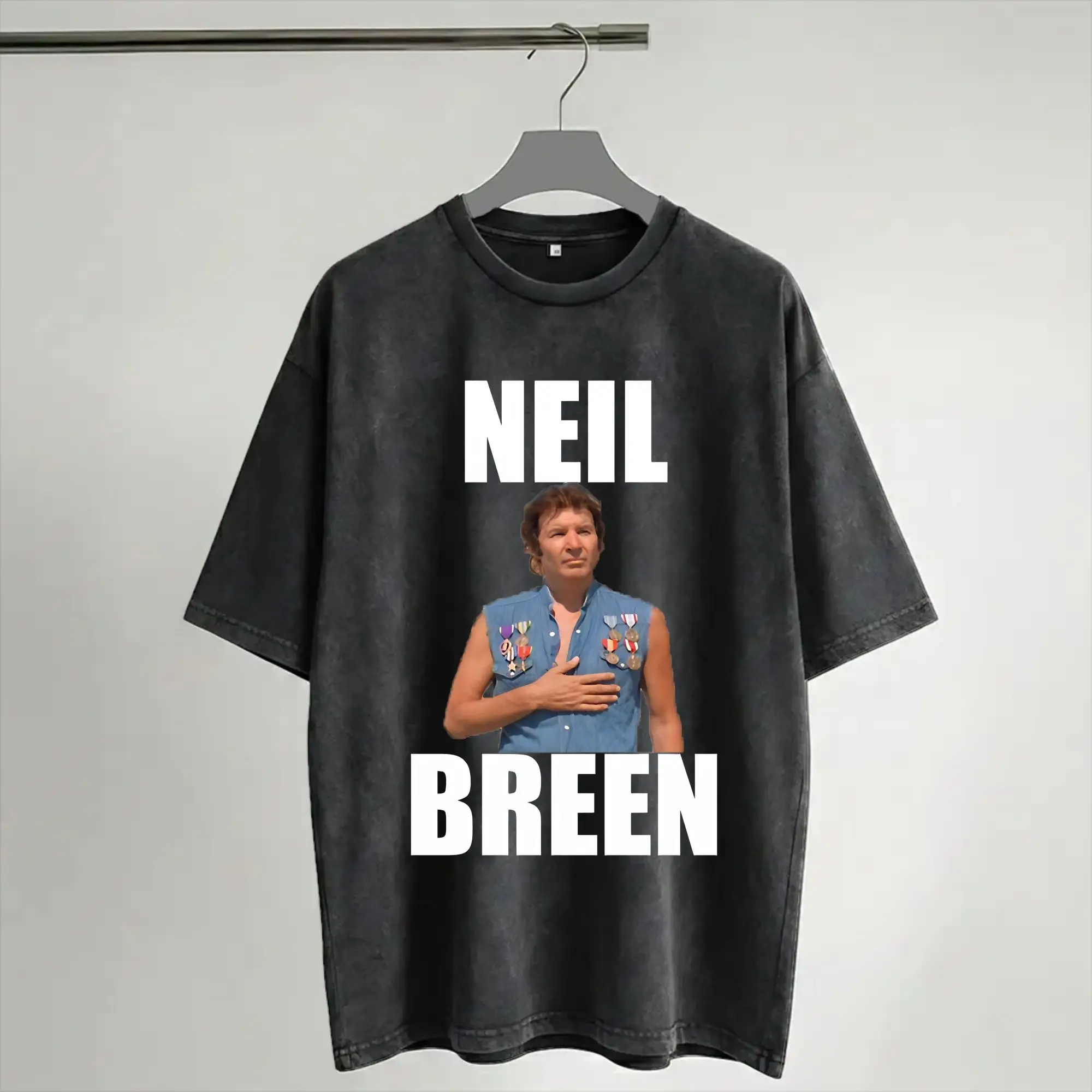 Neil Breen Breakings Bads  T Shirt Hip Hop Washed Short Sleeve Oversize T-Shirts  Fashion Men Women Streetwear Graphic Tees