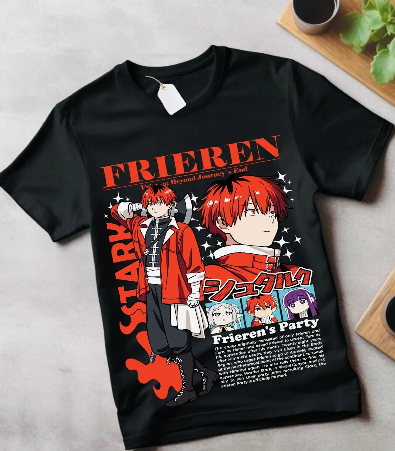 Frieren T-Shirt Beyond Journey's End Fern Stark Girl Anime Gifts Shirt gift