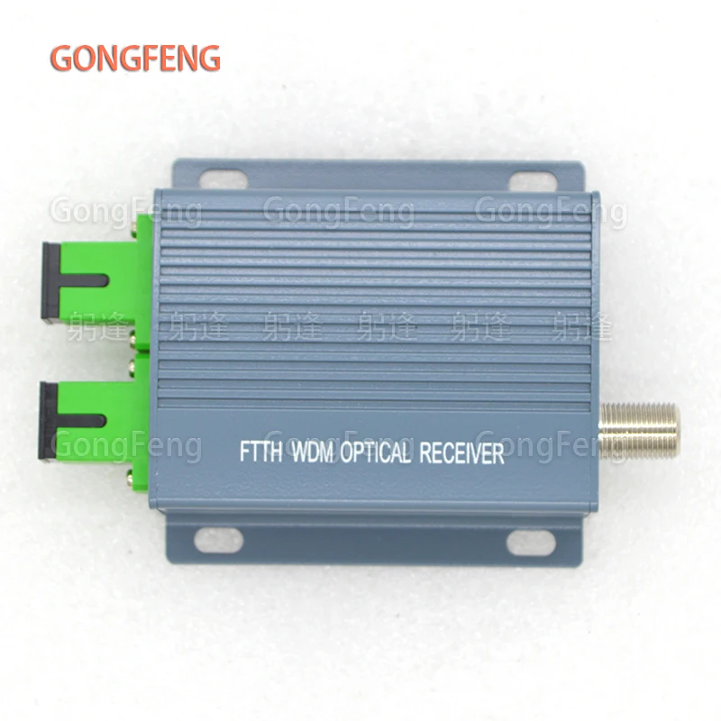 FTTH CATV SC APC MINI Node WDM Passive Optical Receiver Output Level 62dBuV Photoelectric Converter Equipment Factory Wholesale