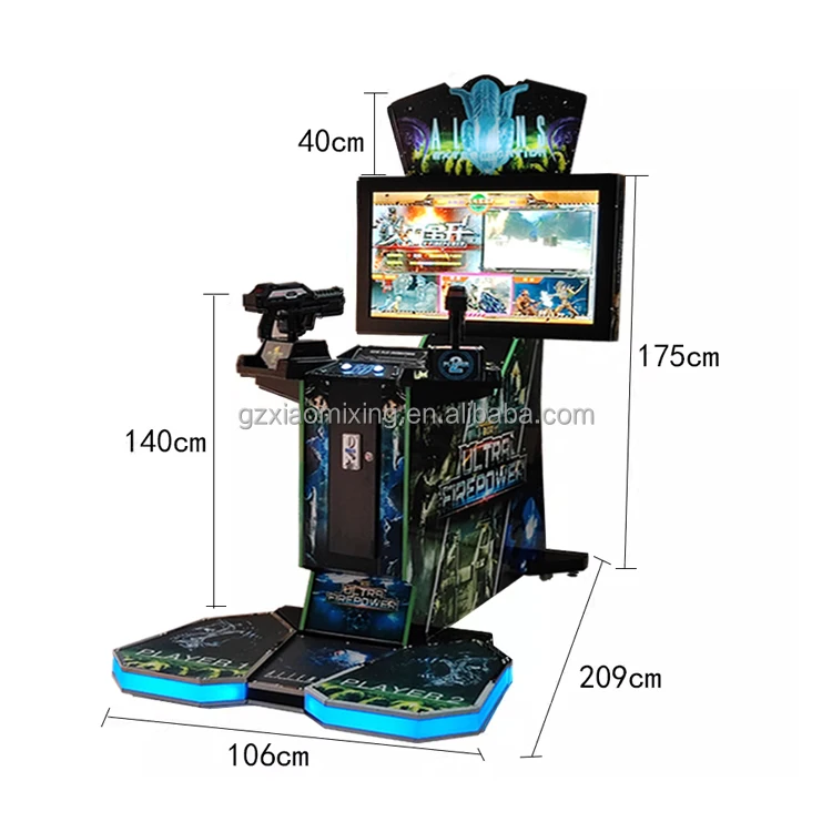 

42-Inch Arcade Game Console Coin-Operated Wood Fire Shooting Simulation for Coin Pusher Gun Shooting 1 Year Game Equipment
