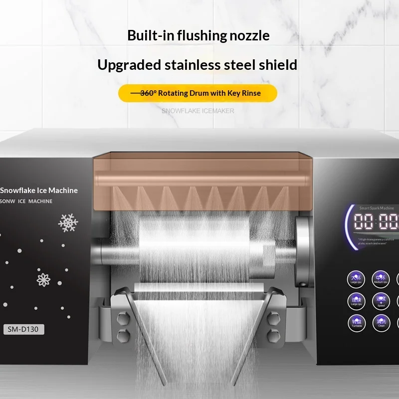 FL Professional Snowflake Ice Shaver Bingsu Dessert Maker Prep Commercial for Cafe Shop Store Use