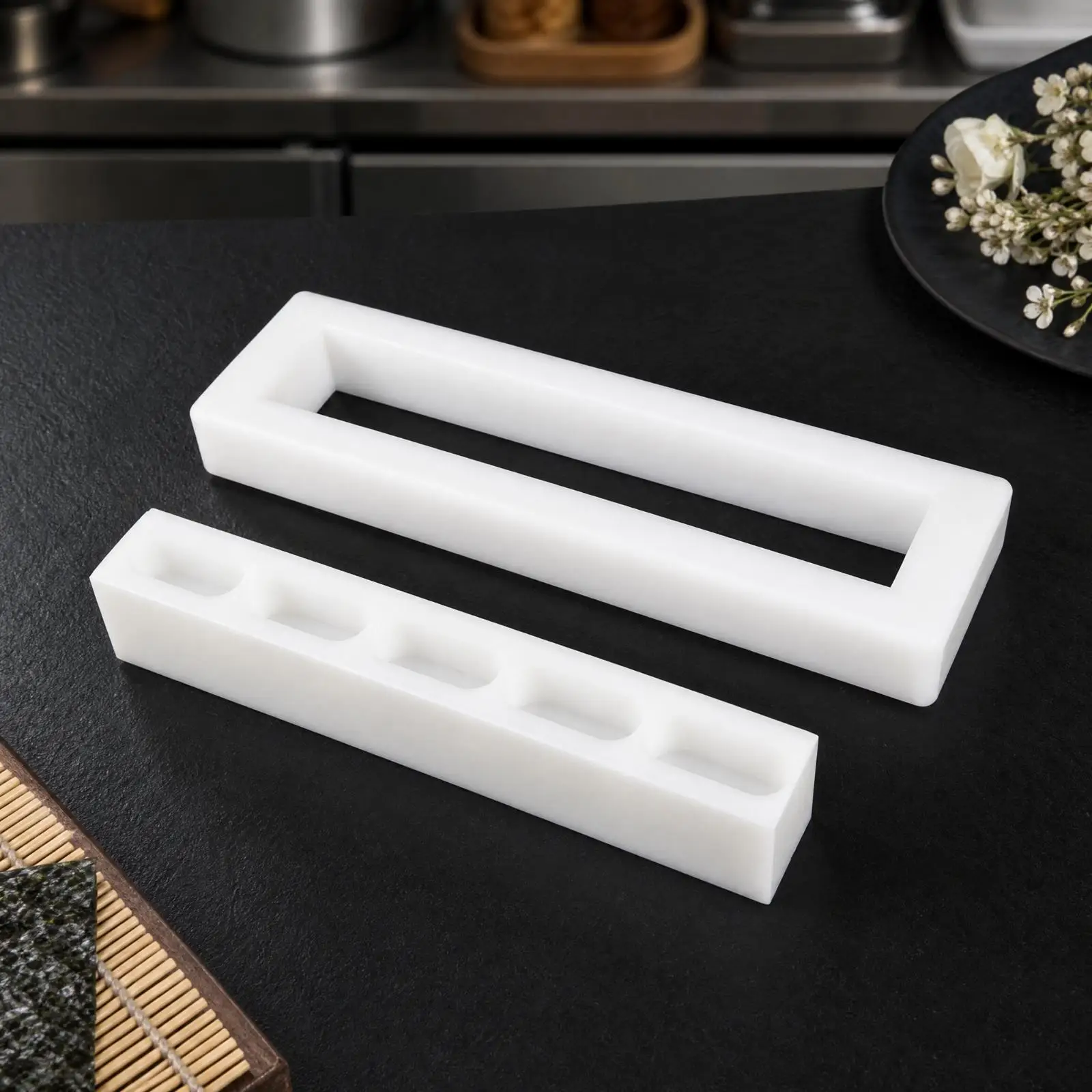 Sushi and Rice-Ball Molding Tool Uniform Portion Sushi Forming Tool with Press Plate Rice Ball Press Mold Easy to Use