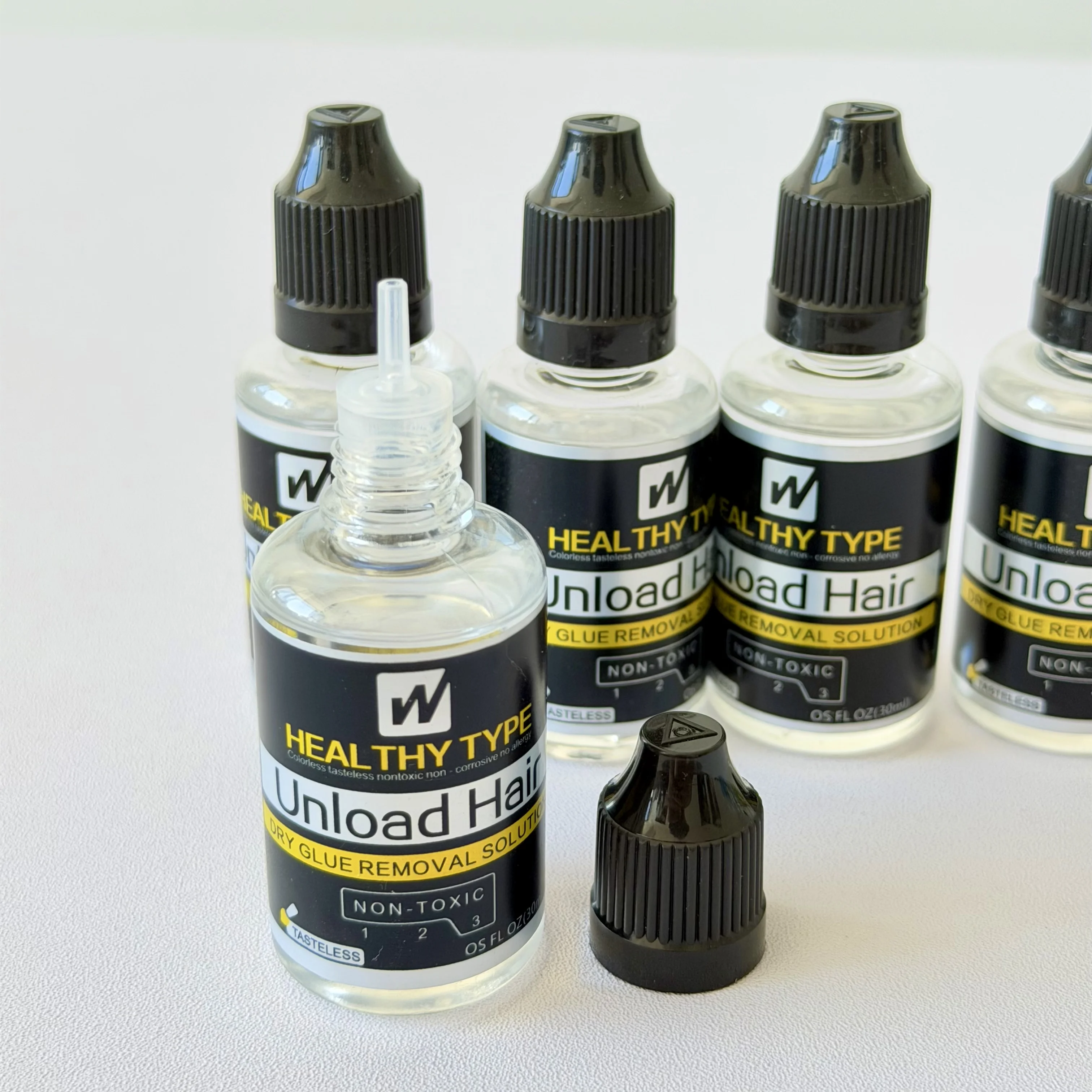 Lot de 1/10/20 pièces de dissolvant de colle forte pour perruques, 30 ml, dissolvant adhésif efficace pour les adhérences tenaces de perruques en dentelle, dissolvant de ruban adhésif pour toupets