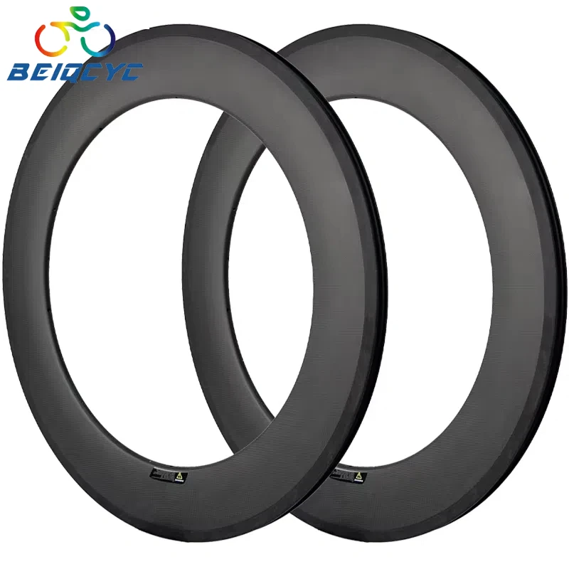 700C Track Bike Fixedgear Clincher tire Carbon Bike Wheels 88mm Road Bike Track Carbon Wheels