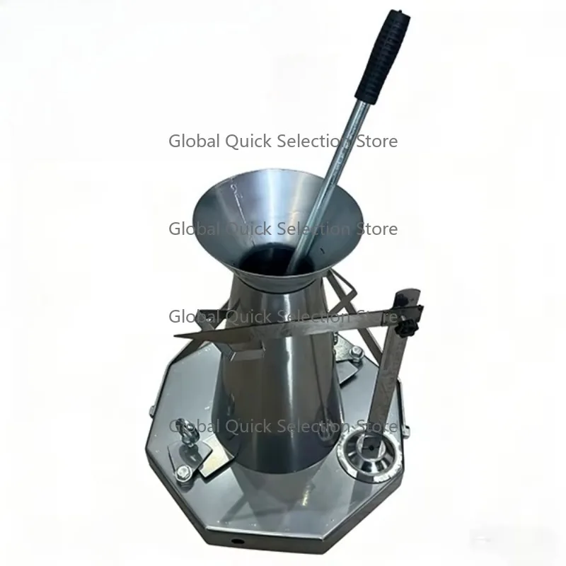 High Accuracy 1% Stainless Steel Concrete Slump with Cone Base Plate IP55 Protection for Construction Lab Testing Kit