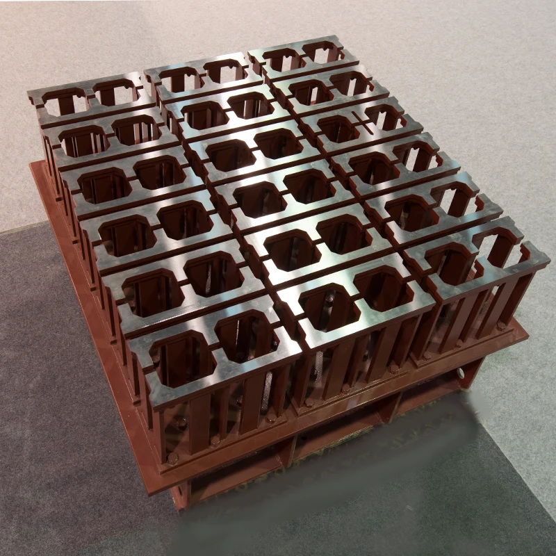 high-precision metal hollow silicone brick mold interlocking plastic manufacturing retaining wall sales concrete block mold