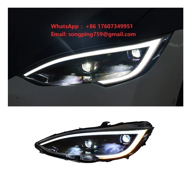 For Tesla Model S Second Generation Upgraded 12V 6000K LED High Brightness Headlights New 25W 6000 Lumens Made in China