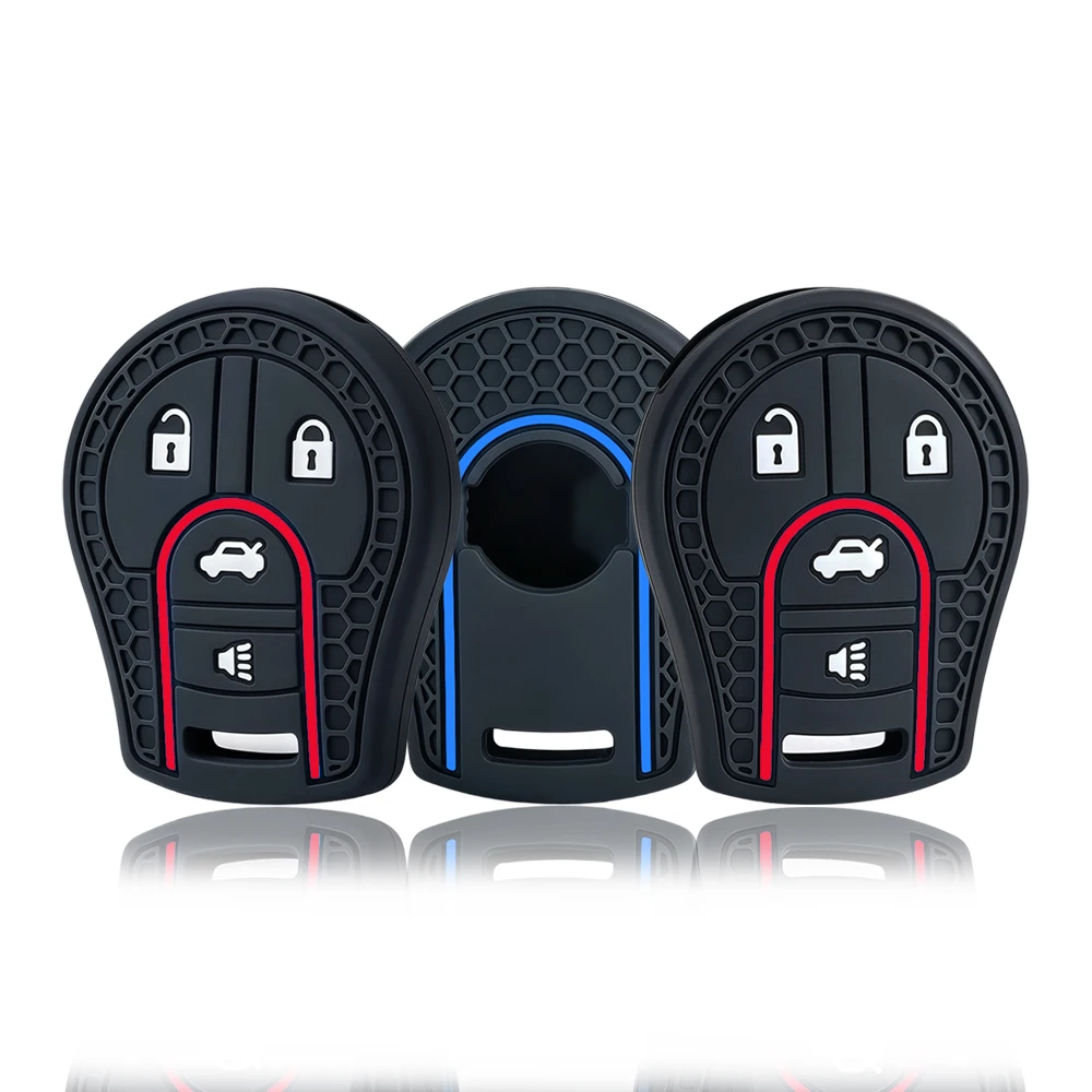 New Remote 4 Buttons Car Key Silicone Case Cover Shell For Nissan Maxima Versa Altima Sentra Tiida Armada X-Trail