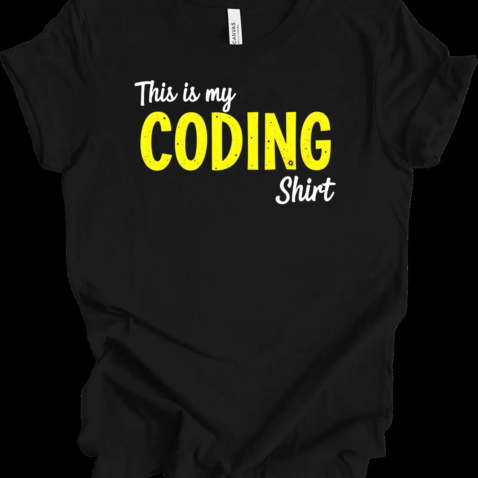 This is My Coding T Shirt Funny Coder for Developers vintage Washed Breathable Soft Top For Everyday Wear streetwear homme
