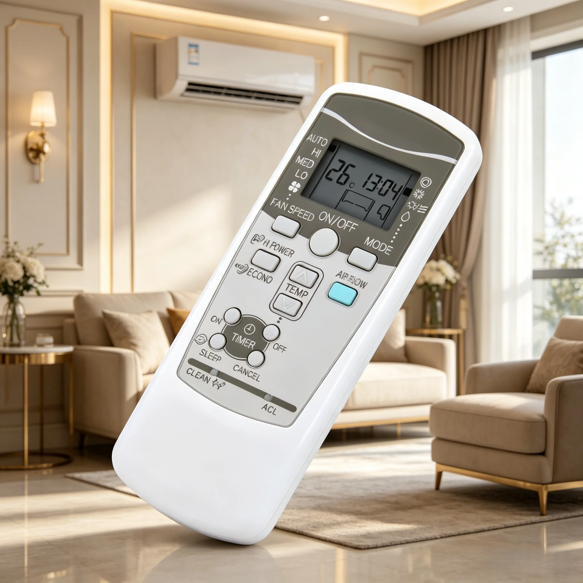 Applicable to Industries Central AC Remote Control Replacement Compatible with RYD502A016 RKX502A007S RKX502A001F RKX502A001C