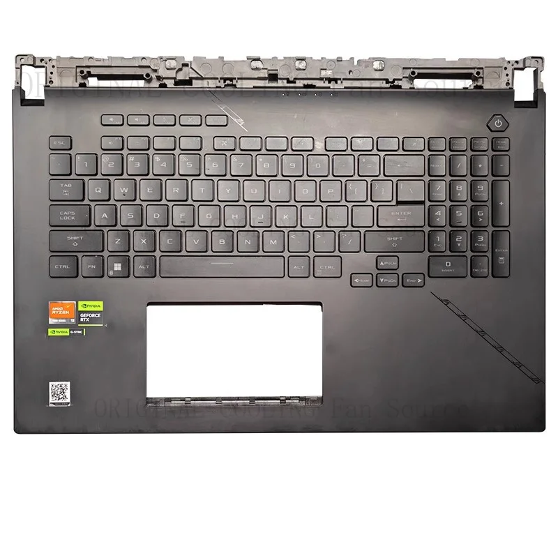 R+  Palmrest for Asus ROG Strix Scar 17 G733P G733C G733PZ G733Z 2023 Keyboard US