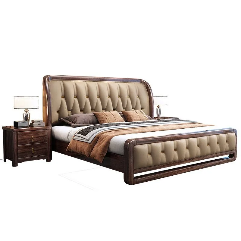 Fancys Luxurys Camas King Unique Frame Camas de quarto Moderns Cabeceira Camas De Casal De Luxo Acessórios para móveis para casa