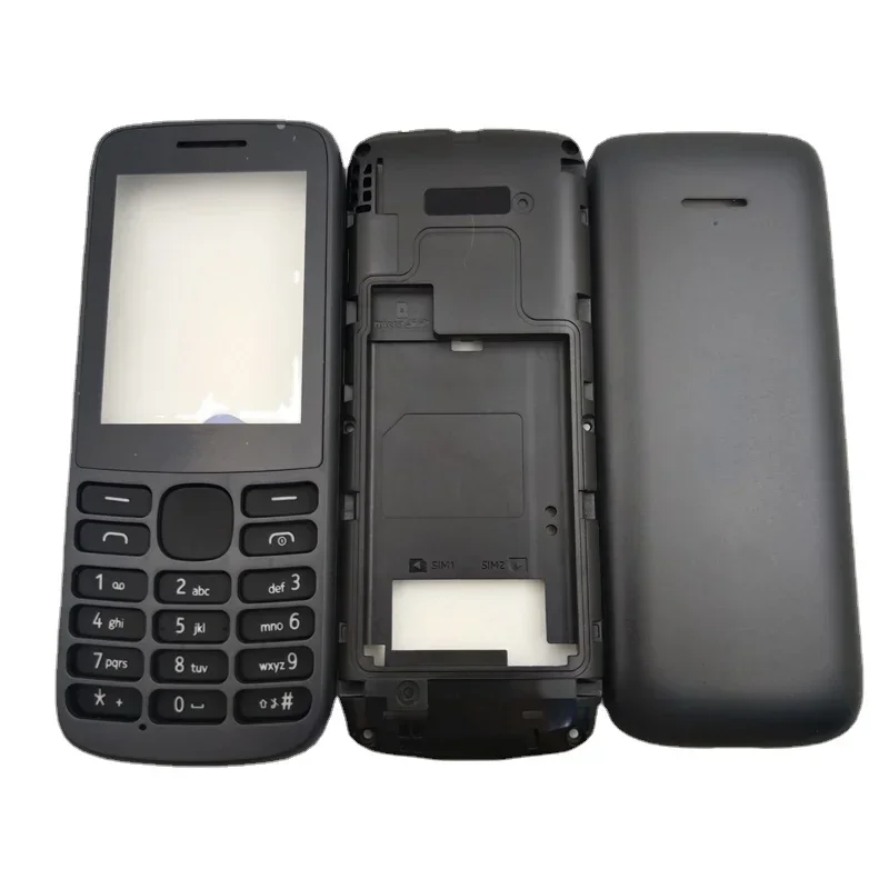 For Nokia 215 4G 2020 Full Mobile Phone Housing Cover Case English Keypad Replacement Parts