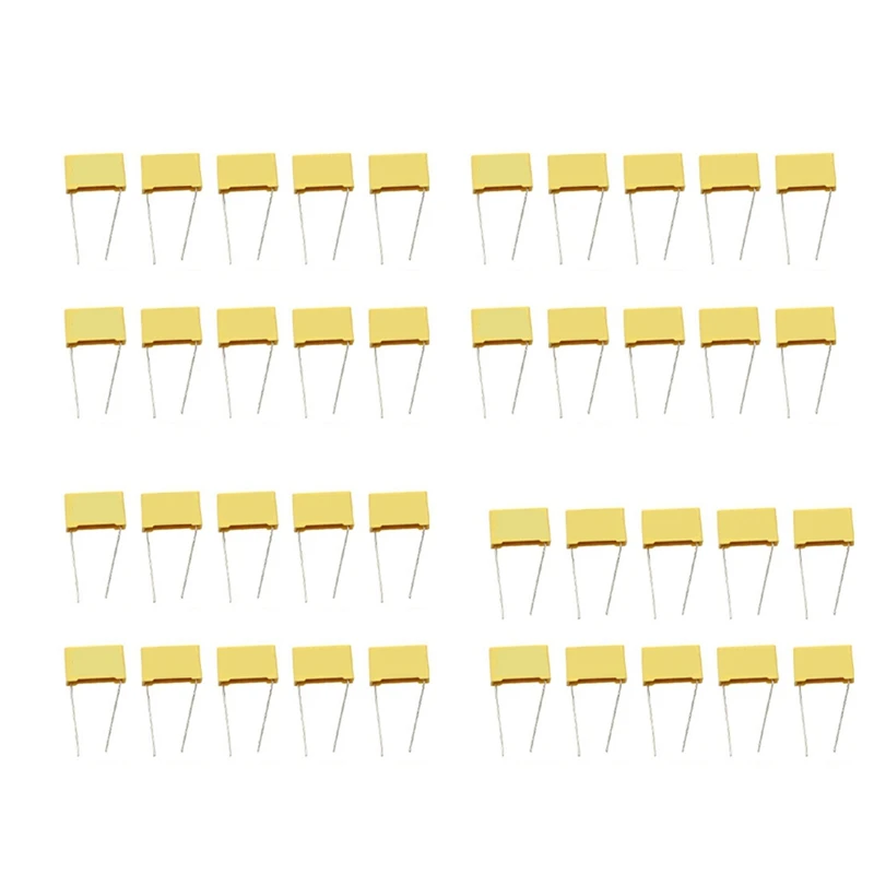 40Pcs 250V 47NF 0.047UF 10% Polypropylene Film Safety Capacitor