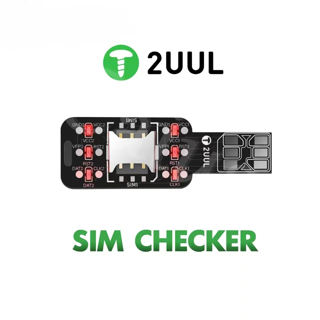 2UUL SIM Checker SM01 Dual Card Test King Szybko sprawdzaj usterki modułu Szybkie wykrywanie sygnału dla narzędzi do naprawy telefonu