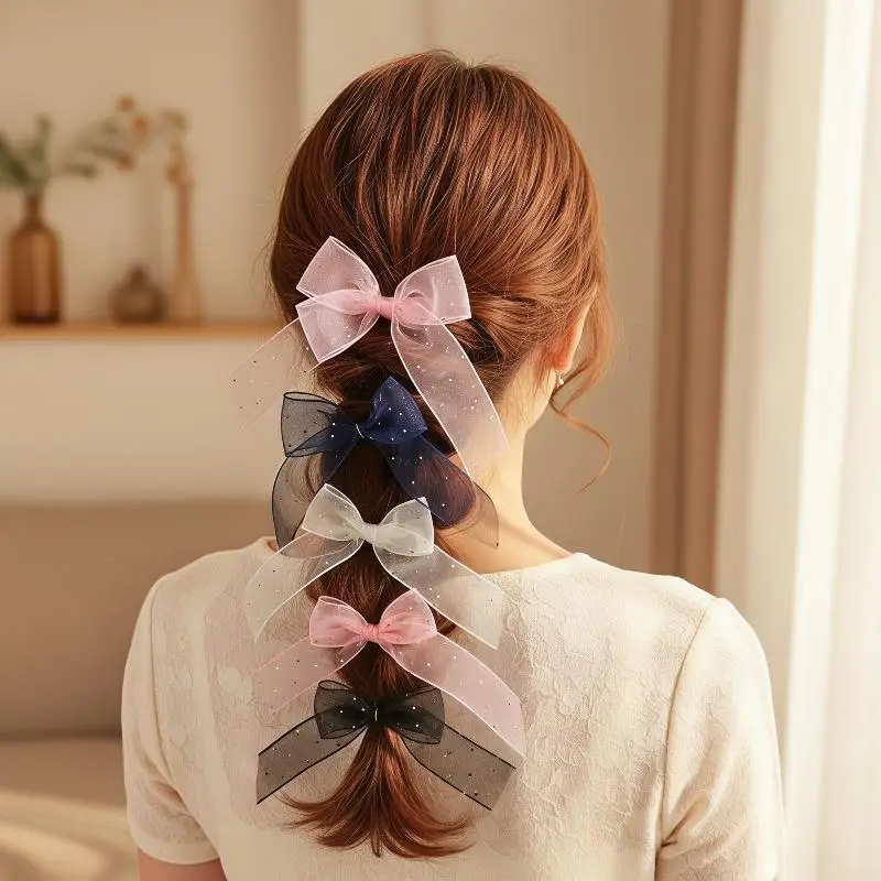 Heißpräge-Organzaband 2,5/4 cm breit, dekorative Borte für Haarstyling, Geschenkverpackung, tägliche DIY-Bastelprojekte – Detail 2