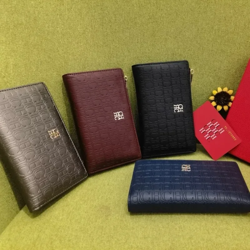 محفظة جديدة فاخرة بسحاب لعام 2025، حامل بطاقات ذو سعة كبيرة متعدد الوظائف مع جيب للعملات المعدنية للسفر