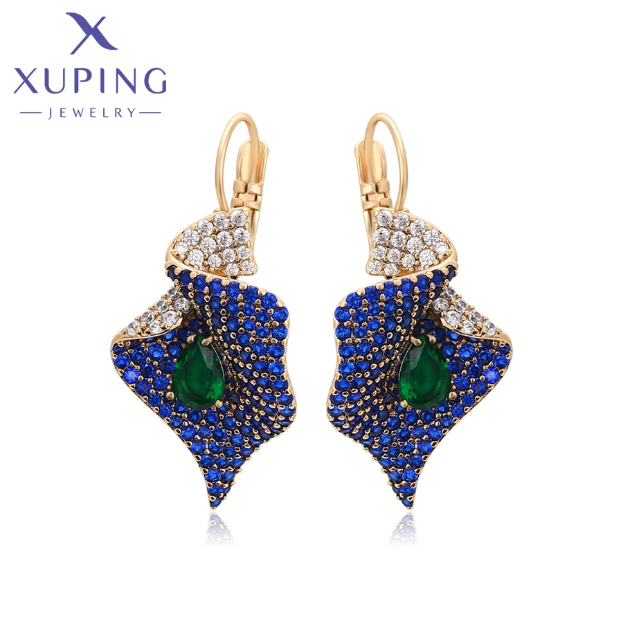 Xuping Jewelry New Arrival Gold Color Huggies Earrings for Women Girl Party Gift X000835797