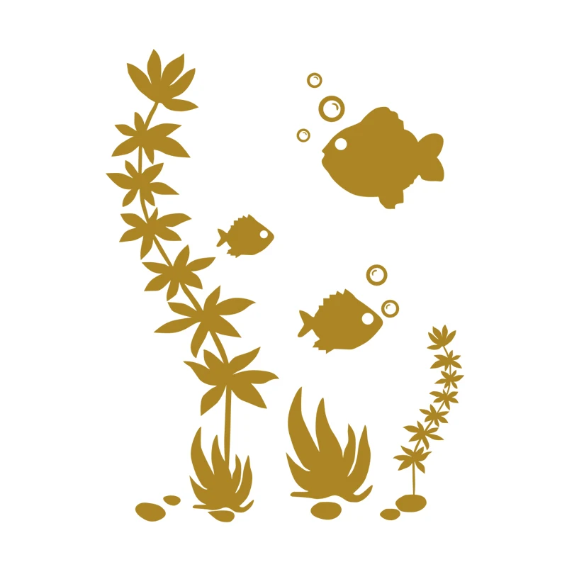 Fish Shower Screen Stickers Bathroom Wall Stickers Wall Art Decal