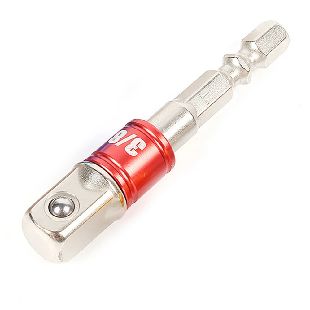 Sockets Socket Adapater 1pc Chrome Vanadium Steel Nickel Plating Spring Ball Lock 1/2 1/4 For Hand Held Driver