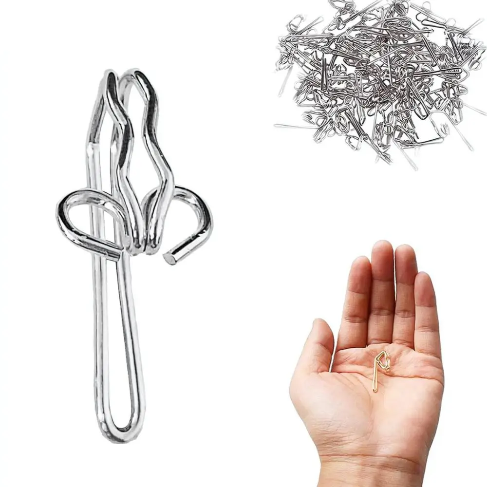 Strong Curtain Hangers Pleated Drapery Pins Stainless Steel Invisible Hooks Window Hardware Treatment Home Supplies