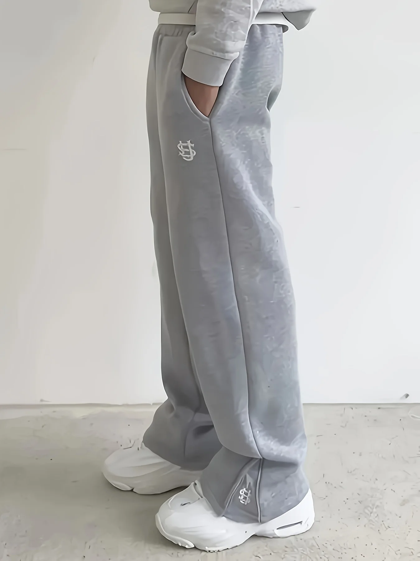 

Мужские брюки-карго большого размера Y2K Streetwear с карманом на молнии и бедром
