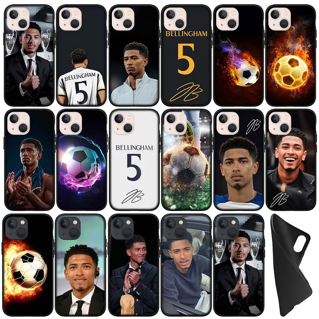 Soccer NO 5 Football No5 Cover Phone Case for Apple iPhone 16 11 Pro XS Max X XR 7 8 6S Plus + SE 2022 16+ Flexible Coque