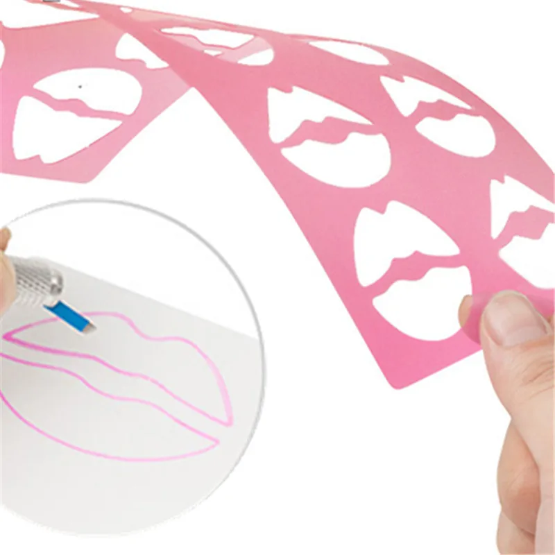 1pcs Universal Eyebrow Lip Tools Beginners Friendly Eyebrows Template Cost-Saving Eyebrow Stencils For Female Makeup Tool