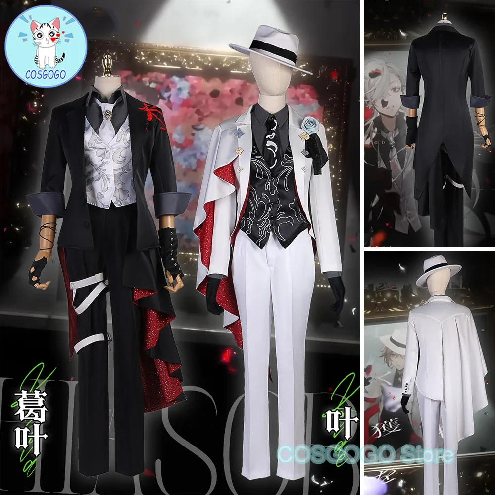 COSGOGO Vtuber Nijisanji Kuzuha Kanae ChroNoiR Game Suit Gorgeous Handsome Cosplay Costume Halloween Party Role Play Outfit