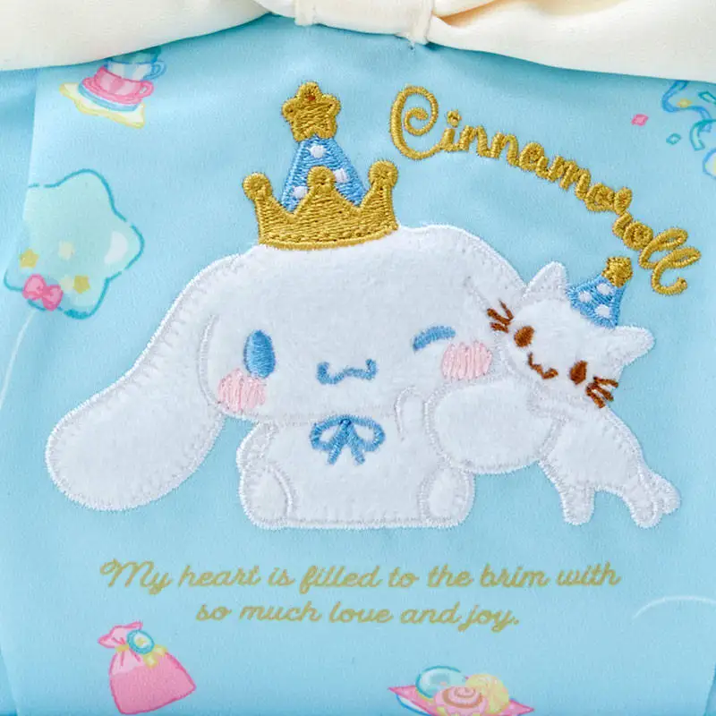 Японская косметичка Sanrio cinnamoroll с милым бантом, большая вместительная сумка для хранения с героями мультфильмов, косметичка, клатч, женский подарок на день рождения