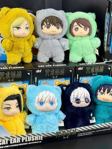 In Stock Genuine Eaki Jujutsu Kaisen Season 2 Cat Park Party Gojo Satoru Blind Box Plush Doll Bag Pendant Model Collection