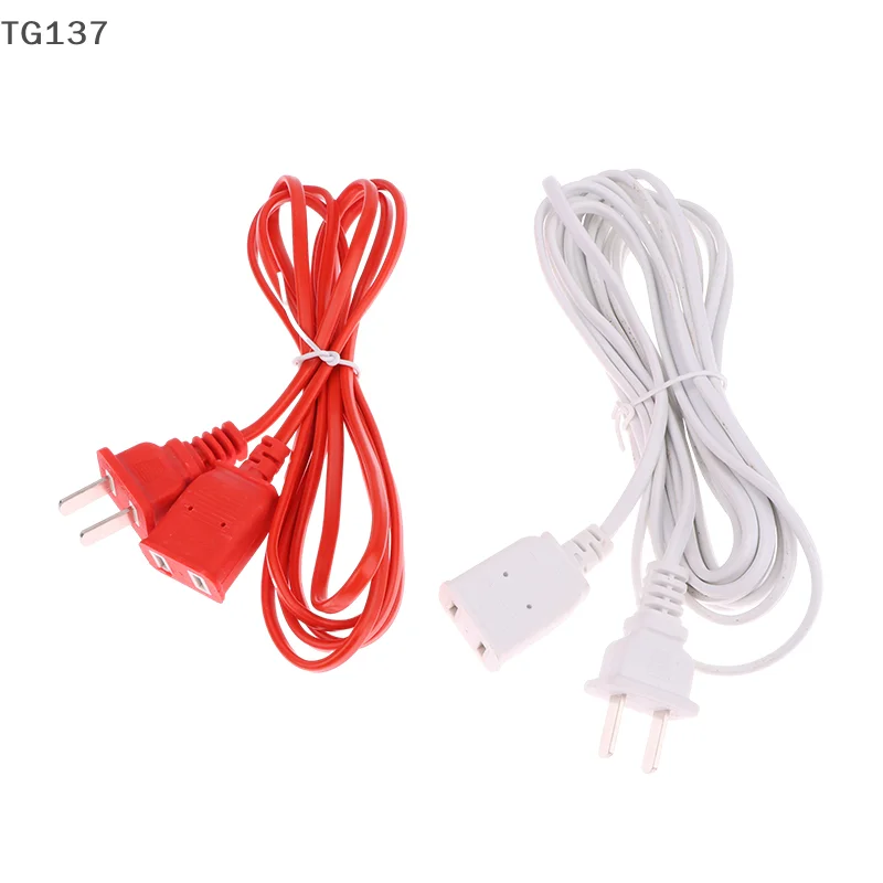 2 Pin With On/Off Switch Button Cables Wire Power Cord Extension Male Extension Cord 1.5/2/2.5/4M