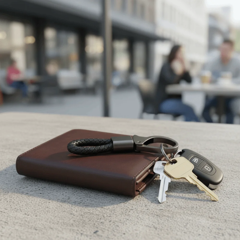 High Quaility Braided Rope Keyring Retro Style Detachable Design Metal Keychain Car Accessories Car Key Rings Holder Auto Gift